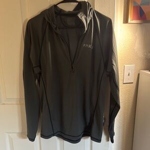 KUIU Charcoal zip T hoodie